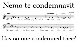 Nemo te condemnavit • English transcription