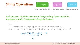 String Handling Operations