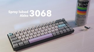 Akko 3068 Mods | Spray Lubed Cherry Reds Typing Sounds