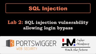 SQL Injection 2 | SQL injection vulnerability allowing login bypass