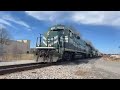 Live - March 16, 2022 - Paducah and Louisville Railway local at east Diamond, Madisonville, Ky.