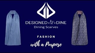 Designed to Dine Adult Bib Scarves: A Dignified Alternative to Adult Bibs