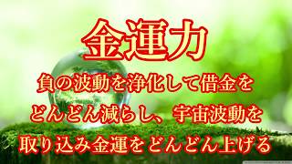 【金運力】負の波動を浄化して借金を減らし、宇宙波動を取り込み金運をどんどん上げます♬引き寄せ・金運・財運・商売繁盛・シンクロニシティ・バイノーラルビート