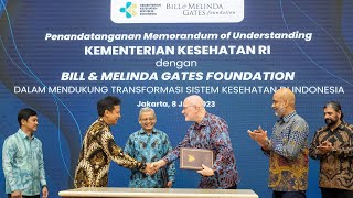 Menkes RI Apresiasi Kerjasama Kemenkes RI   Bill \u0026 Melinda Gates Foundation