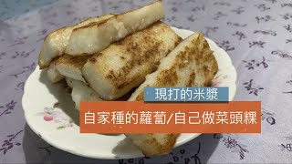 自己打的米漿．自家種的蘿蔔．自己做的糕~用食物調理機就可以輕鬆搞定