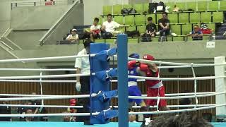 青　2023 8 27 全日本UJ　決勝　小女37kg級　古石結愛　対　柳澤夢来　BOXING