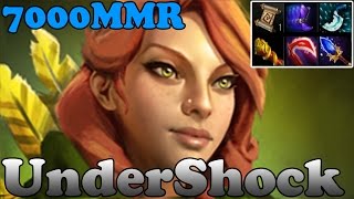 Dota 2 - UnderShock 7000MMR Plays Windrunner - Ranked Match Gameplay