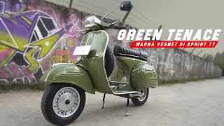 Vespa Sprint Restoration | Green Tenace Gak Salah Pilih Warna