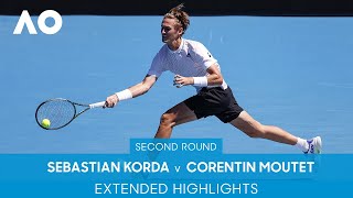Sebastian Korda v Corentin Moutet Extended Highlights (2R) | Australian Open 2022