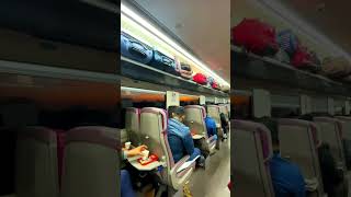 Vande Bharat experience from New Delhi to Varanasi🚝 #shorts #train