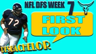 NFL Week 7 Draftkings Picks + Fanduel Picks - First Look NFL DFS Picks Week 7 Lineup Builder