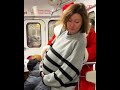 Santa uses a clever trick to get a pregnant woman seated #shorts