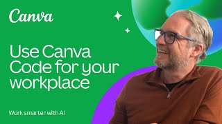Use Canva Code for your workplace: Just describe what you want