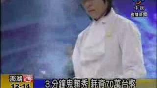 20080226 中視夜線新聞-「翻滾吧！蛋炒飯」唐禹哲鬼麵秀 火燒眉毛