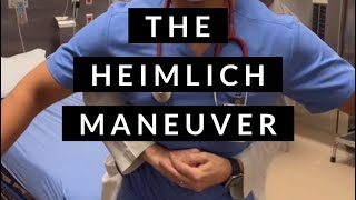ER doctor teaches Heimlich maneuver