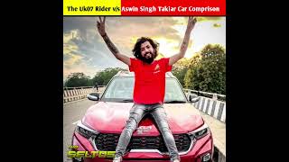 Ashwin Singh Takiar vs The Uk07 Rider Car Comparison | Top 5 Youtuber Expensive Bike |#shorts #facts