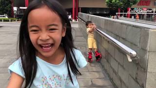 Little Kenzo belajar Meluncur dengan Sepatu Roda di Qbig | Let’s Play | Mainan Anak