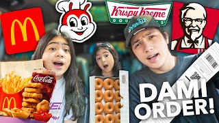We Let The Person in FRONT of Us DECIDE What We Eat for 24 HOURS!! | Ranz and Ni