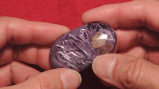 Charoite Soap-Shaped Palm Stone #16