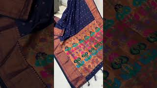 Soft silk Kalanjali Paithani*PURE SOFT  PETHANI SILK*ORIGINAL PURE COOPAR ZARI NATURAL DESIGN