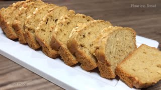 FLOURLESS BREAD | Peanut Butter Loaf Bread | KETO LOW CARB |4-Ingredient Bread so Soft like sponge