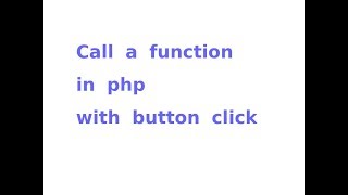 call a function in php