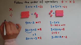 L1.7.1. Functional Skills Maths Level 1: Follow the order of operators