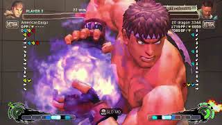 [USF4] AmericanDaigo (Ryu) vs. H20 dragon 3344 (Dudley)  852