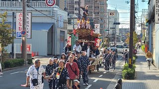 鶴見区制50周年記念イベント    今津だんじり    鶴見緑地に向け出発