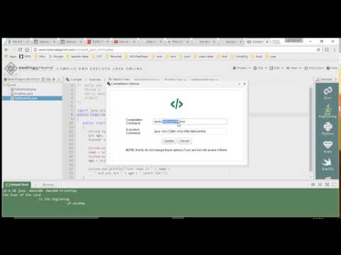 Using CodingGround for Compiling Java Programs Online Using CodingGround for Compiling Java Programs Online