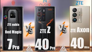 Red Magic 7 Pro | ZTE Axon 40 Ultra | ZTE nubia Z40 Pro | Comparison
