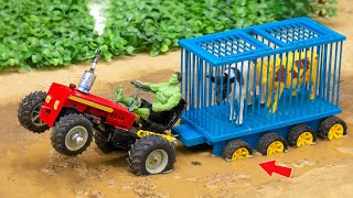 DIY Tractor Truck With Trailer To Pickup Cows science project| Diy Tractor cows video| @SunFarming