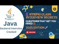 Top 10 Java String Interview Questions and Answers | Immutable classes in java