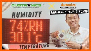 #Custronics x #Autonics #THDSeries | LED Temperature Humidity Electronics Display System | 2.2RW