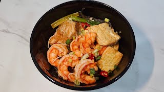 Shrimp and Tofu Vermicelli Hot Pot|鮮蝦豆腐粉絲煲|エビと豆腐の春雨鍋#asmr #recipe #cooking #food #hotpot