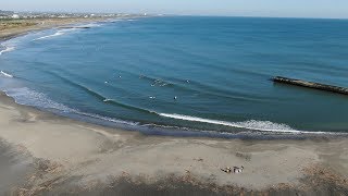 【4Kドローン映像】 千葉県長生郡一宮町東浪見 釣ヶ崎海岸  空撮