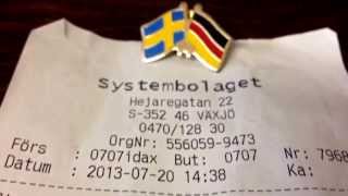 Alcohol prices in Sweden | Alkoholpreise in Schweden | Systembolaget