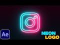 Neon Logo Animation Tutorial in After Effects | Free Plugin