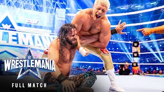 FULL MATCH — Cody Rhodes vs. Seth "Freakin" Rollins: WrestleMania 38 Saturday