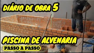 DIÁRIO DE OBRA 5 PISCINA DE ALVENARIA NA ÁREA GOURMET+ ATUALIZAÇÃO DA OBRA @Blogueiraatrapalhada