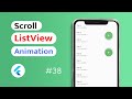 How to scroll a ListView With Animation in Flutter App? (Android & IOS)