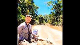 Boating on a tributary of the Amazon