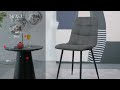 Ofcasa Faux Leather Grey Dining Chair UDC7094GY