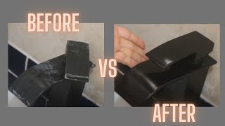 Como dejar mis accesorios de baño como nuevos -NEGRO MATE