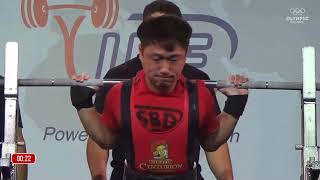 Yi-Chin Lin -59kg class IPF 2024 World open (林逸鈞)