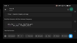 Python | Find Least Frequent Character in a String