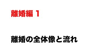 【離婚編1】 離婚の全体像と流れ