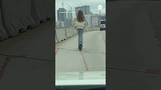 Woman spotted riding electric scooter on Miami highway