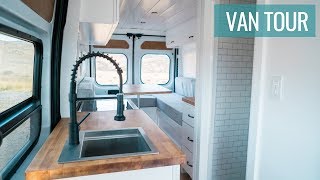 promaster van tour with bathroom | TINY HOUSE TOUR