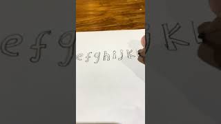 Bubble Letters part1 lower case